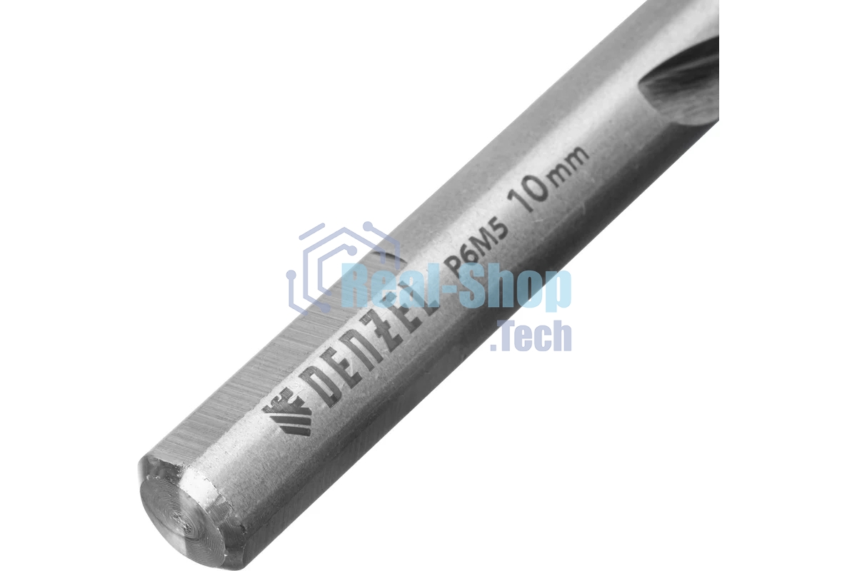 Набор сверл по металлу Denzel 1-10 мм, Р6М5-TiN, Golden Tip, 19 шт 723003