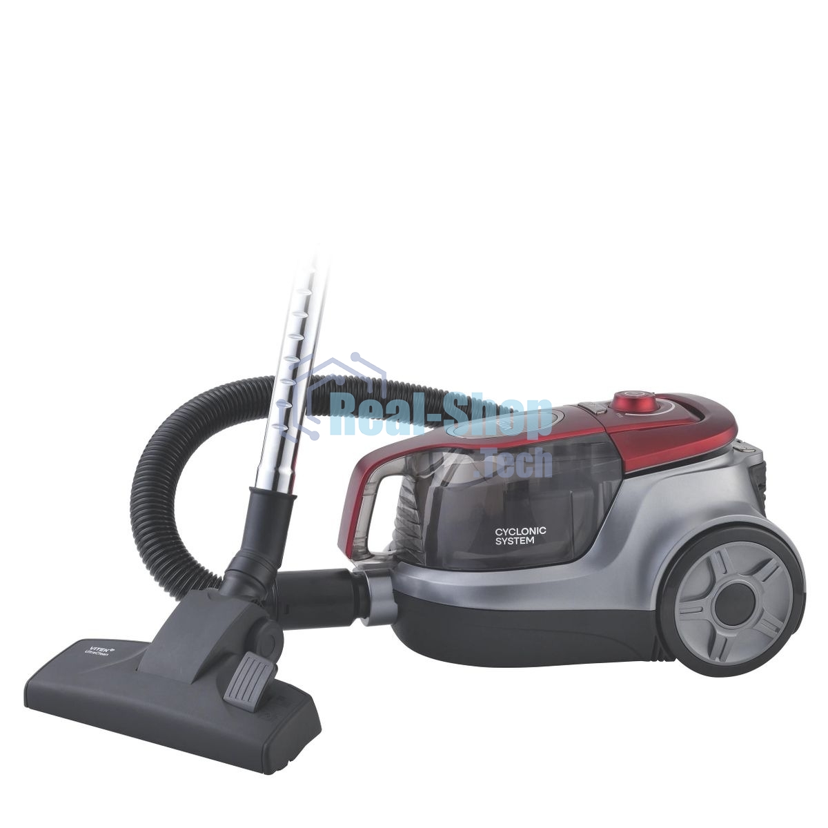 Пылесос Vitek VT-CV3113 2200Вт красный/серый