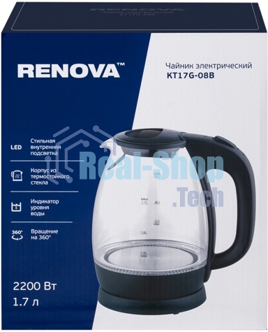 Чайник электрический Renova KT17G-08B