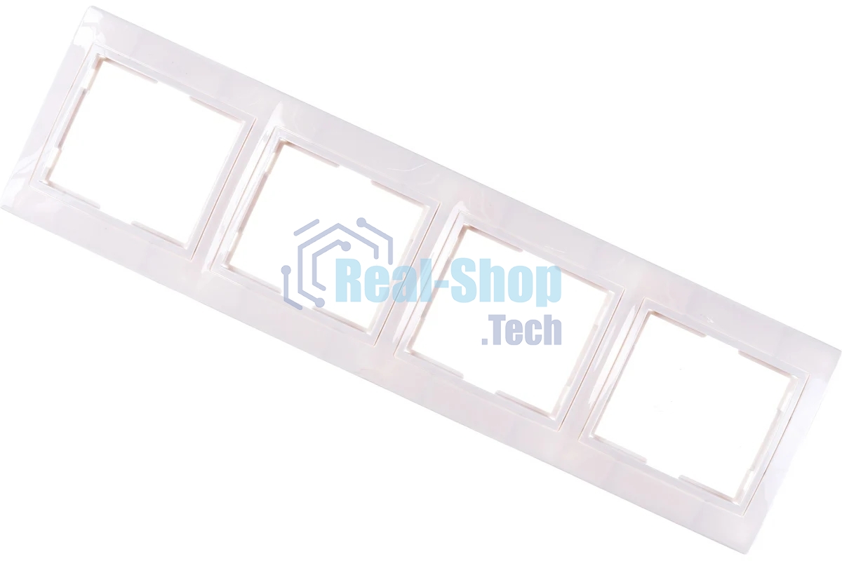 Рамка 4-м КВАРТА РГ-4-КБ горизонт. бел. ИЭК EMK40-K01-DM