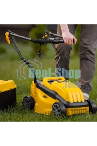 Газонокосилка электрическая Denzel GMC-1200, шир., 32 см, 1200 Вт, 3 уров., травосб. 30 л