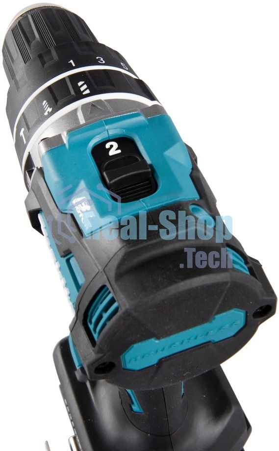 Дрель-шуруповерт Makita HP002GD201, 40 В, 2,5 Ач, 64 Нм, бесщеточный, ударный