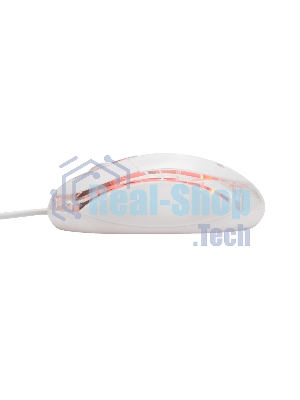 Мышь проводная Гарнизон GM-100W белый, 1000 dpi, USB, кнопки - 3