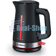 Чайник электрический Bosch TWK4M223 1.7л. черный корпус: пластик