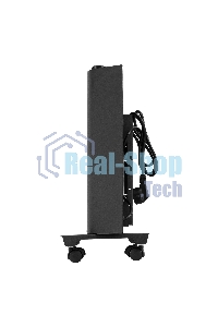 Конвектор Denzel XCE-1000B черный, 1000 Вт, 15 м2, термостат