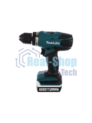 Дрель-шуруповерт Makita DF347DWE Дрель ак, 14.4В,2х1.5Ач Li-ion,БЗП-10мм,0-400\0-1400об\м,30\15Нм,1.4кг,чем,G-серия