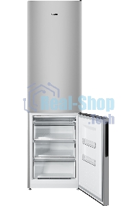 Холодильник Atlant ХМ-4626-181 серебристый двухкамерный 251/119л морозилка снизу