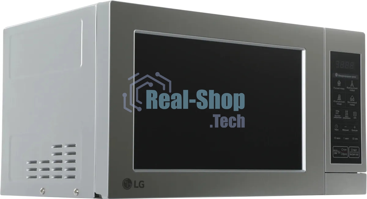 Микроволновая печь LG MS2044V серебристый, 20 л, 700 Вт, переключатели - сенсор