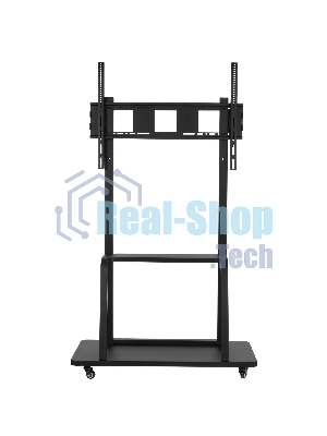 Мобильная стойка Wize Pro M86 для широкоформатных и интерактивных панелей 42 90, Max VESA 800x600 мм, высота 183 см, вертикальная регулировка, полка для медиаплеера, до 150 кг, черный