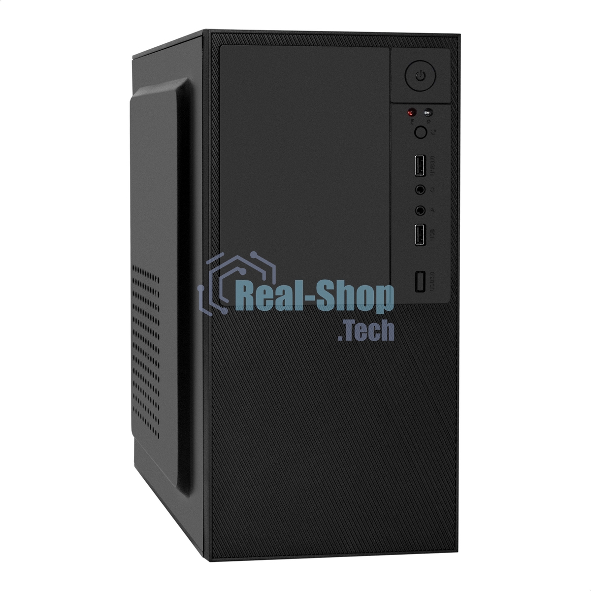 Компьютерный корпус Minitower ExeGate BAA-308U2-AAA400 (mATX, БП AAA400 с вент. 8см, 1хUSB+2хUSB 3.0, HD Audio, черный)