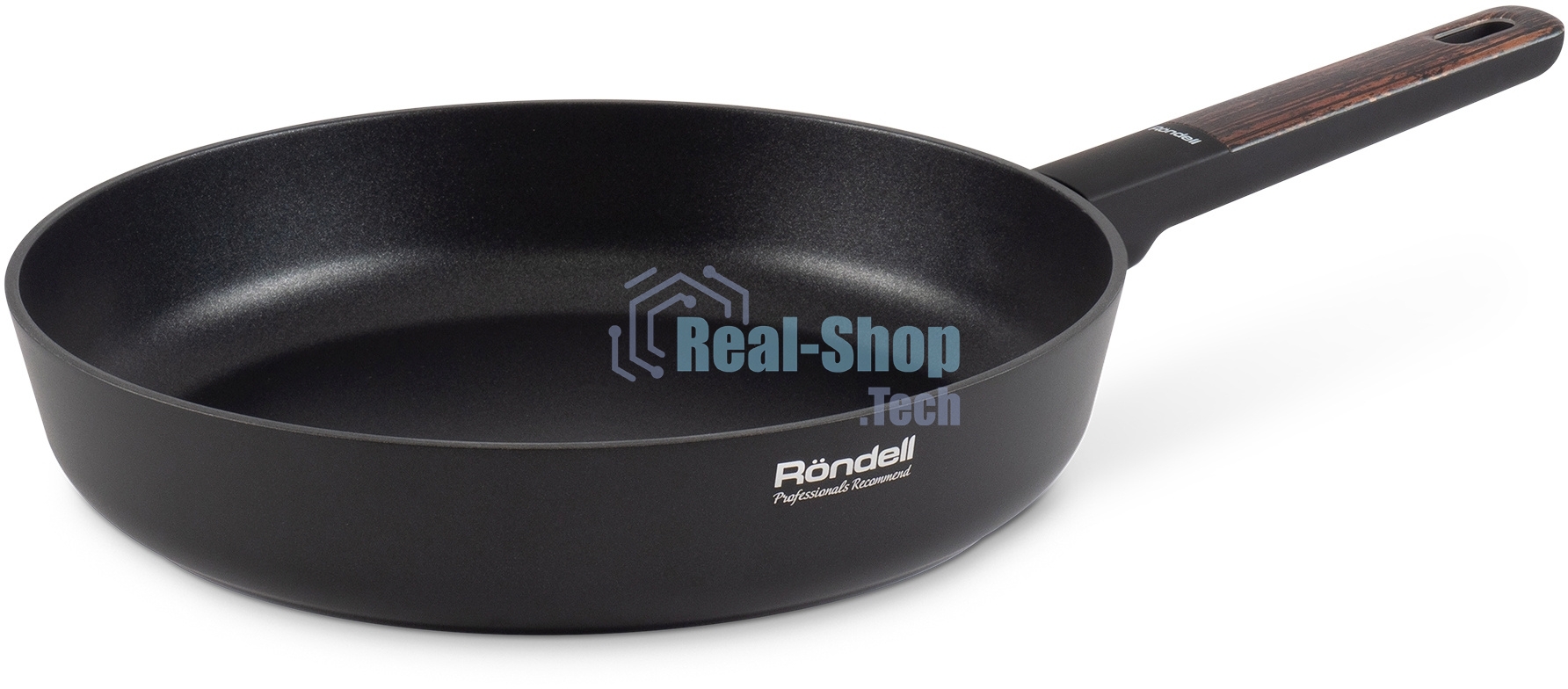 Сковорода Rondell Walnut RDA-1940 круглая 24 см, покрытие: антипригарное ручка несъемная (без крышки) черный