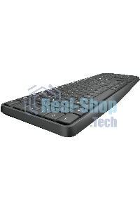 Комплект клавиатура + мышь Logitech MK235 клав:черный мышь:черный USB беспроводная