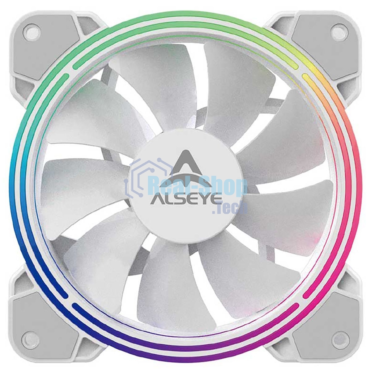 Вентилятор для корпуса Alseye Halo 4.0-W kit (3шт.) белый, 120 мм, 1300 об/мин, 24.8 дБ, 4 pin