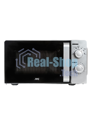 Микроволновая печь JVC JK-MW140M серебристый, 20 л, 700 Вт, переключатели - поворотный механизм