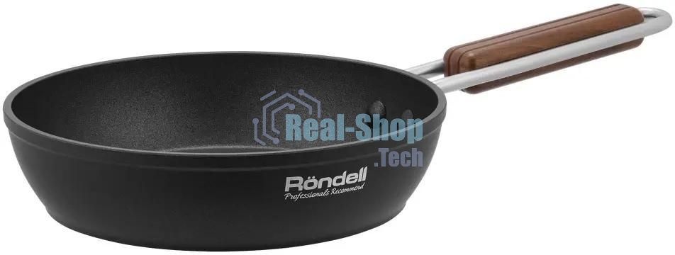 Сковорода Rondell Fjord RDA-1794, 24 см, без крышки, черный