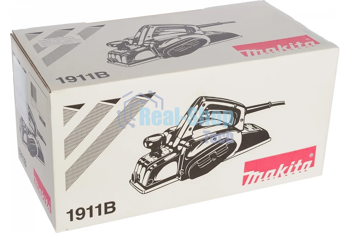 Рубанок Makita 1911B Рубанок,840Вт,16000об\м,ширина-110мм,глуб-3.5мм,4.2кг,кор