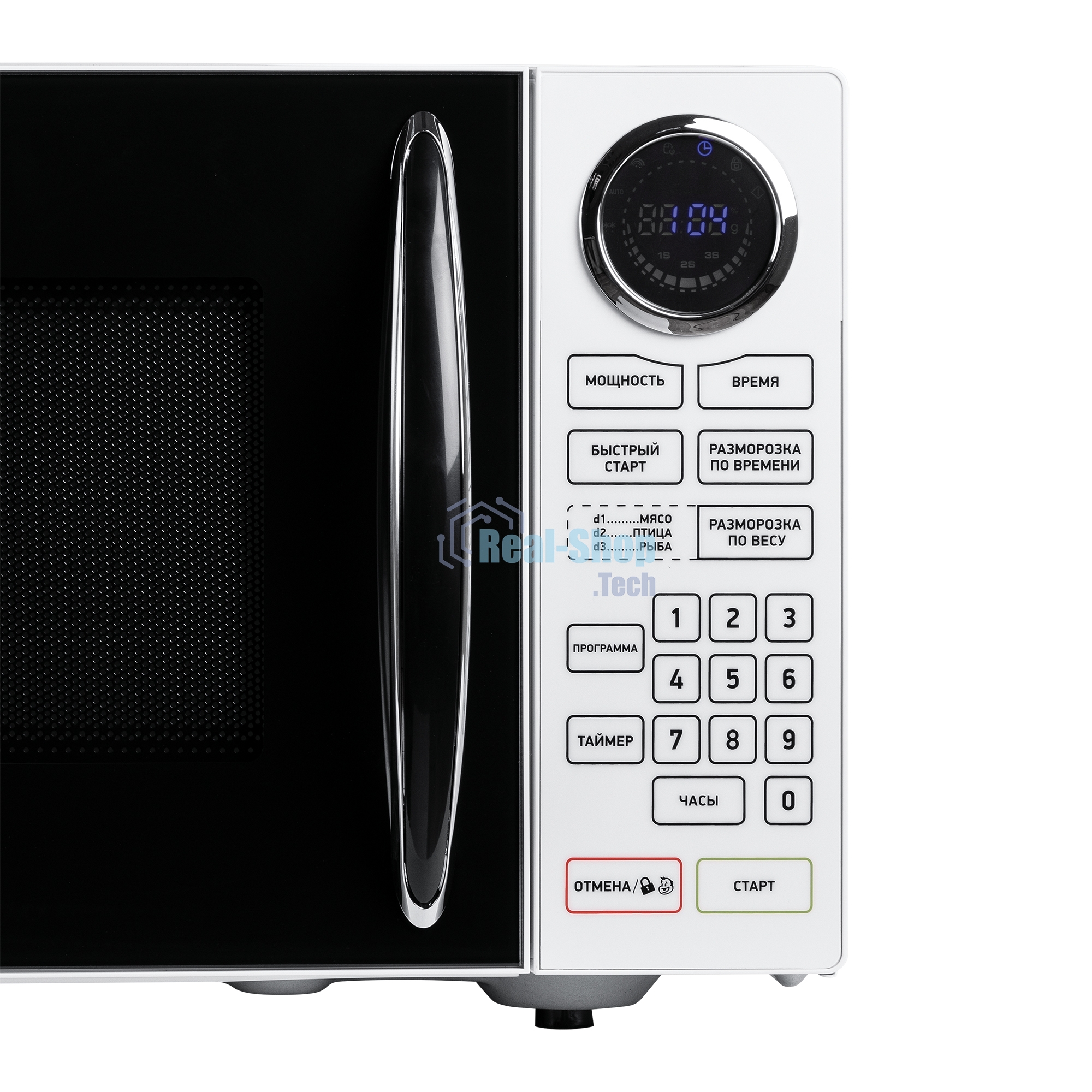 Микроволновая печь BBK 23MWS-916S/BW черный/белый, 23 л, 900 Вт, сенсор