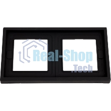 Рамка 2-м ArtGallery IP44 карбон SE GAL441002