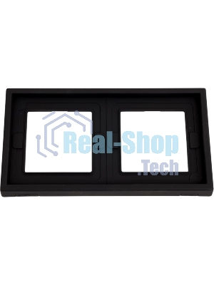 Рамка 2-м ArtGallery IP44 карбон SE GAL441002