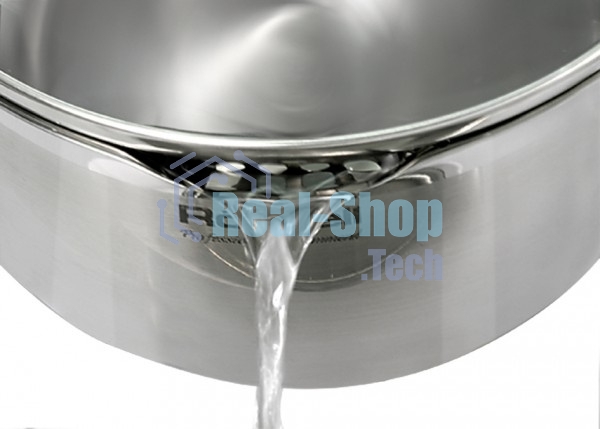 Кастрюля Rondell Strike Grey Ultra RDS-1949 4.8 л. d=24 см (с крышкой) сталь