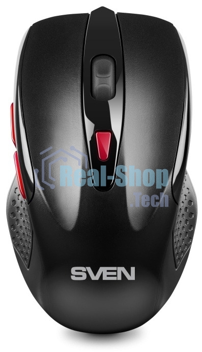 Мышь беспроводная SVEN RX-450W черный, 3200 dpi, радиоканал, USB, кнопки - 6