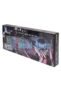 Клавиатура проводная Oklick 717G BLACK DEATH черный/оранжевый USB Multimedia for gamer LED