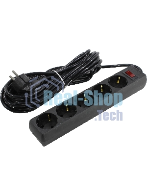 Сетевой фильтр ExeGate EX279179RUS SP-5-7B (5 розеток, 7 м, евровилка, черный)