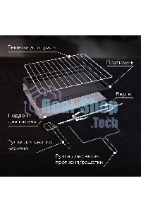 Мини-печь BQ EO1002B Мощность 1600 Вт, Объем 30 л, Конвекция, 5 режимов работы, Таймер до 60 мин черный/стальной