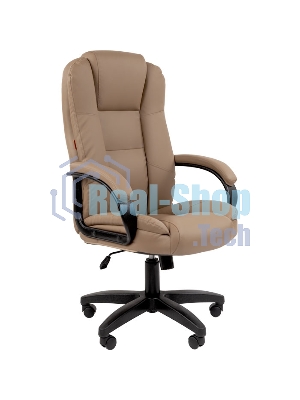 Кресло офисное Chairman 600 LT экопремиум бежевый чер.пласт