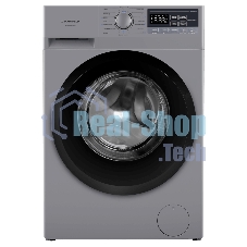 Стиральная машина Maunfeld MFWM148STSL02 серебристая, загрузка фронтальная 8кг, 1400 об/мин., класс: A+++