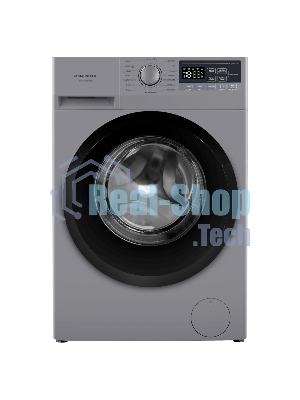 Стиральная машина Maunfeld MFWM148STSL02 серебристая, загрузка фронтальная 8кг, 1400 об/мин., класс: A+++