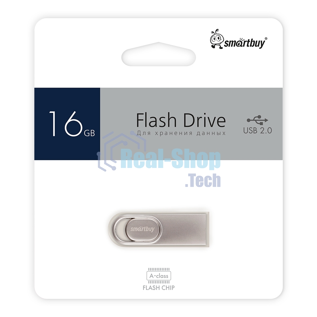 Флешка USB Smartbuy R/W (SB16GbM3) UFD 2.0 016Gb M3 Metal стальной