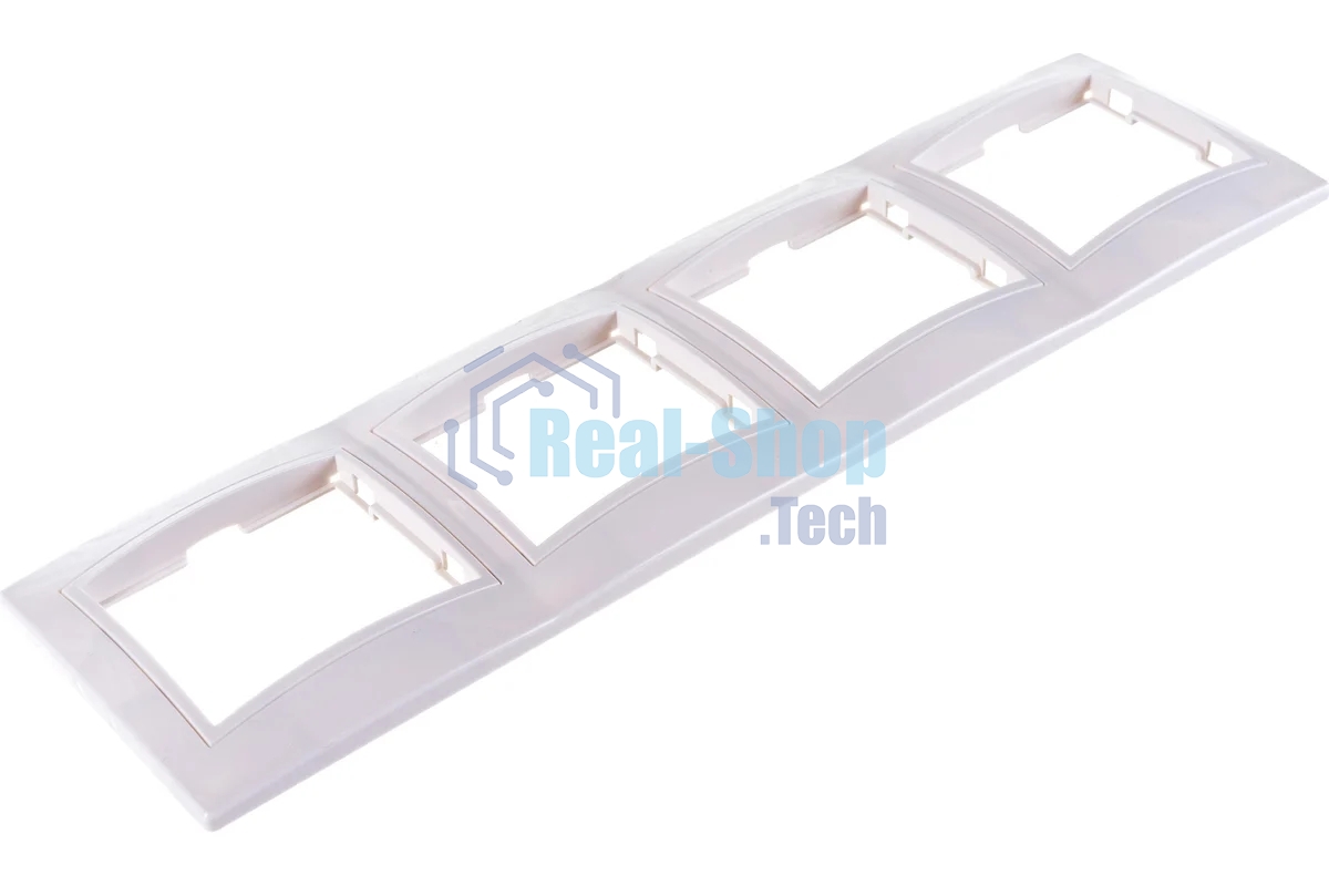 Рамка 4-м КВАРТА РГ-4-КБ горизонт. бел. ИЭК EMK40-K01-DM