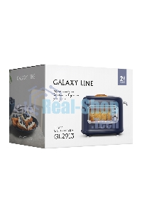 Тостер Galaxy Line GL 2913, синий, пластик, 900 Вт
