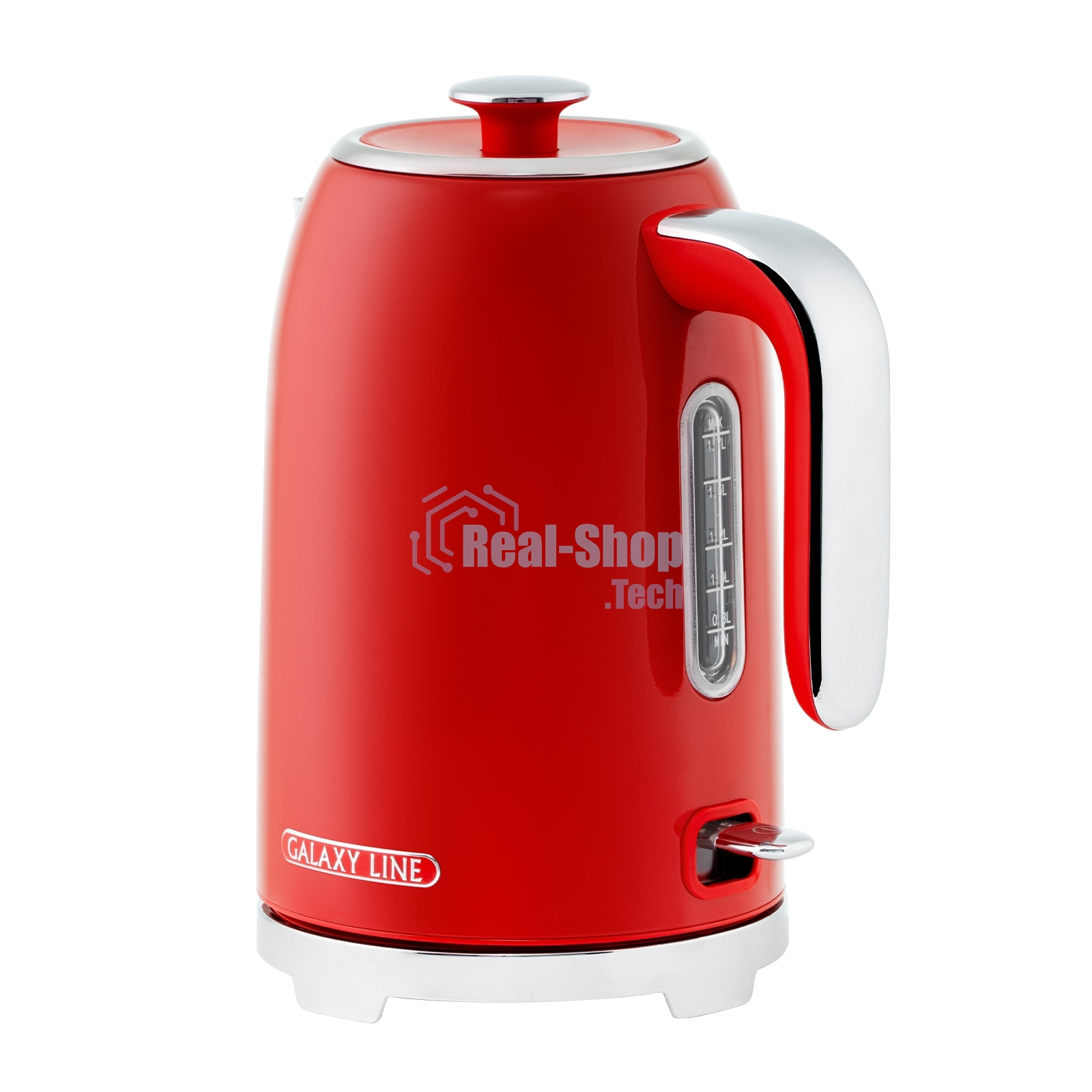 Чайник электрический Galaxy Line GL 0349 1.7л. 2200Вт красный корпус: нерж.сталь (ГЛ0349Л)
