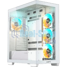 Компьютерный корпус Gigabyte GB-C500PI ST белый без БП ATX 3x120мм 6x140мм 2xUSB 3.0 1xUSB3.1 audio bott PSU