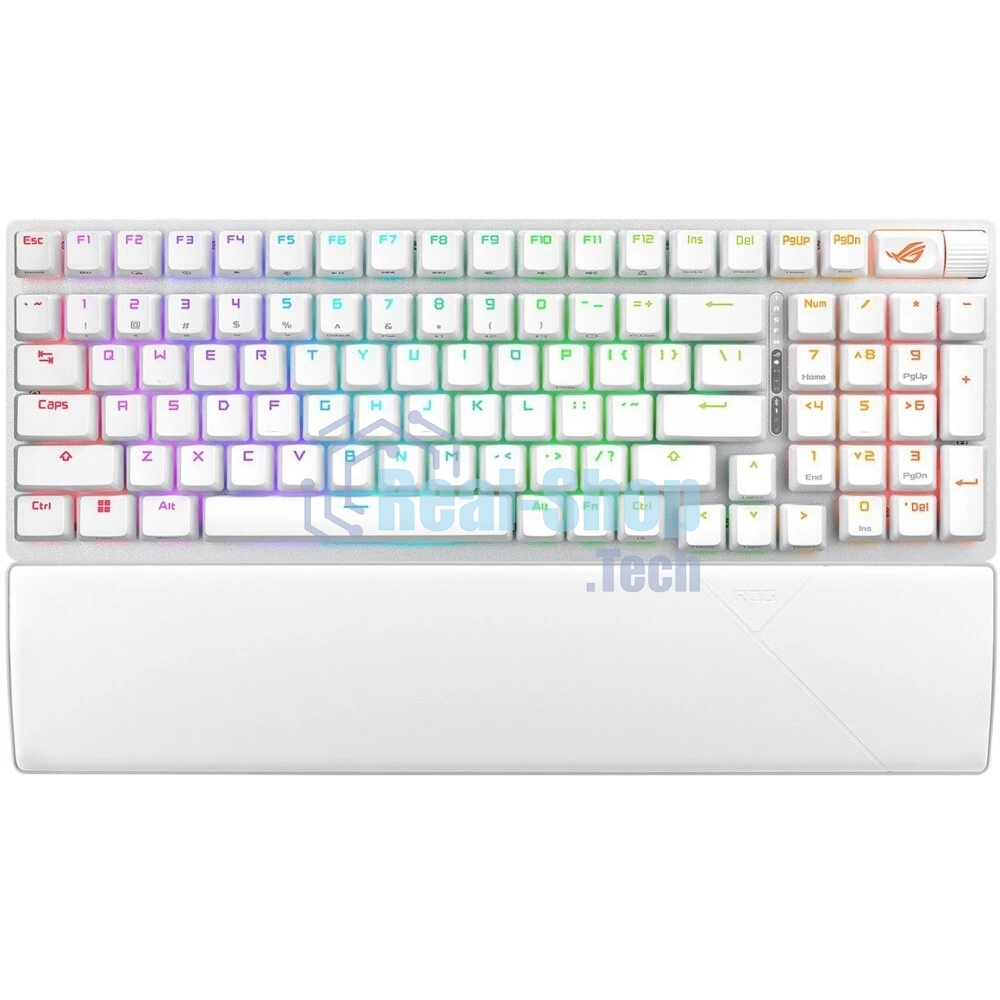 Клавиатура проводная ASUS X901 SCOPE II 96 WL/WHT/NXSW/RU/PBT