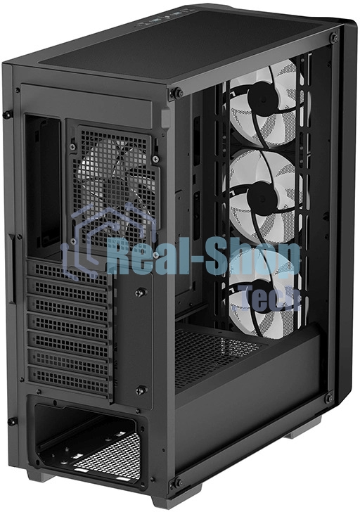 Компьютерный корпус Deepcool CC560 MESH V2 черный без БП ATX 4x120мм 5x140мм 2xUSB 3.0 audio bott PSU