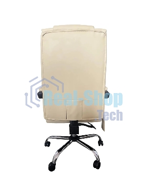 Кресло Cactus CS-CHR-OC04M-WT слоновая кость, экокожа, подголовник