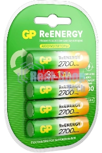 Аккумулятор GP 270AAHC3/1RGY-2CRCB4 32/320 AA NiMH 2600mAh (промо:3+1) (4шт)