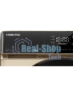 Стиральная машина HIBERG i-DDQ9 - 712 G золотистый, загр. фронтальная макс.: 7 кг 1200 об/мин класс: А+++