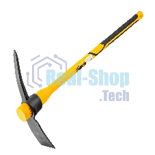 Кирка Denzel 2250 г, широкая, фиберглассовая обрезиненная рукоятка 900 мм