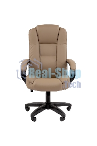 Кресло офисное Chairman 600 LT экопремиум бежевый чер.пласт