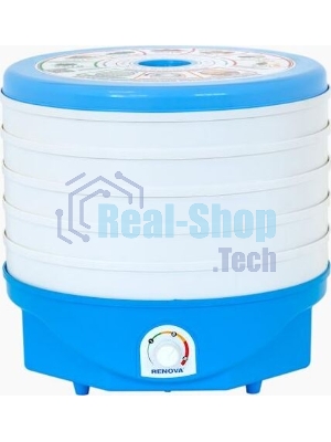Сушилка для овощей и фруктов RENOVA DVN37-500/5 (В) белый/голубой