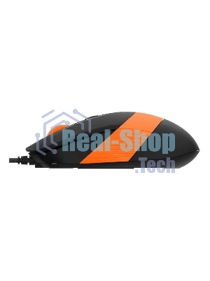 Комплект клавиатура+мышь A4Tech FStyler F1010 проводной, USB, 1600 DPI, чёрный/оранжевый