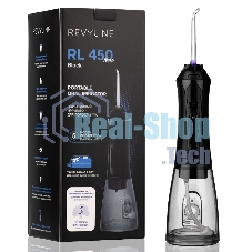 Ирригатор Revyline RL 450 чёрный, от аккумулятора, 300 мл, 5 режимов