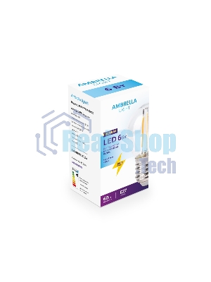 Светодиодная лампа Ambrella light 203915 Filament LED G45-F 6W E27 4200K (60W)