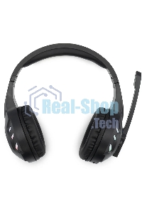 Гарнитура беспроводная/проводная с микрофоном Оклик HS-L420G черный накладные BT оголовье (1939799)