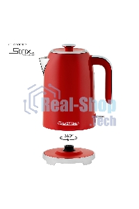 Чайник электрический Galaxy Line GL 0349 1.7л. 2200Вт красный корпус: нерж.сталь (ГЛ0349Л)