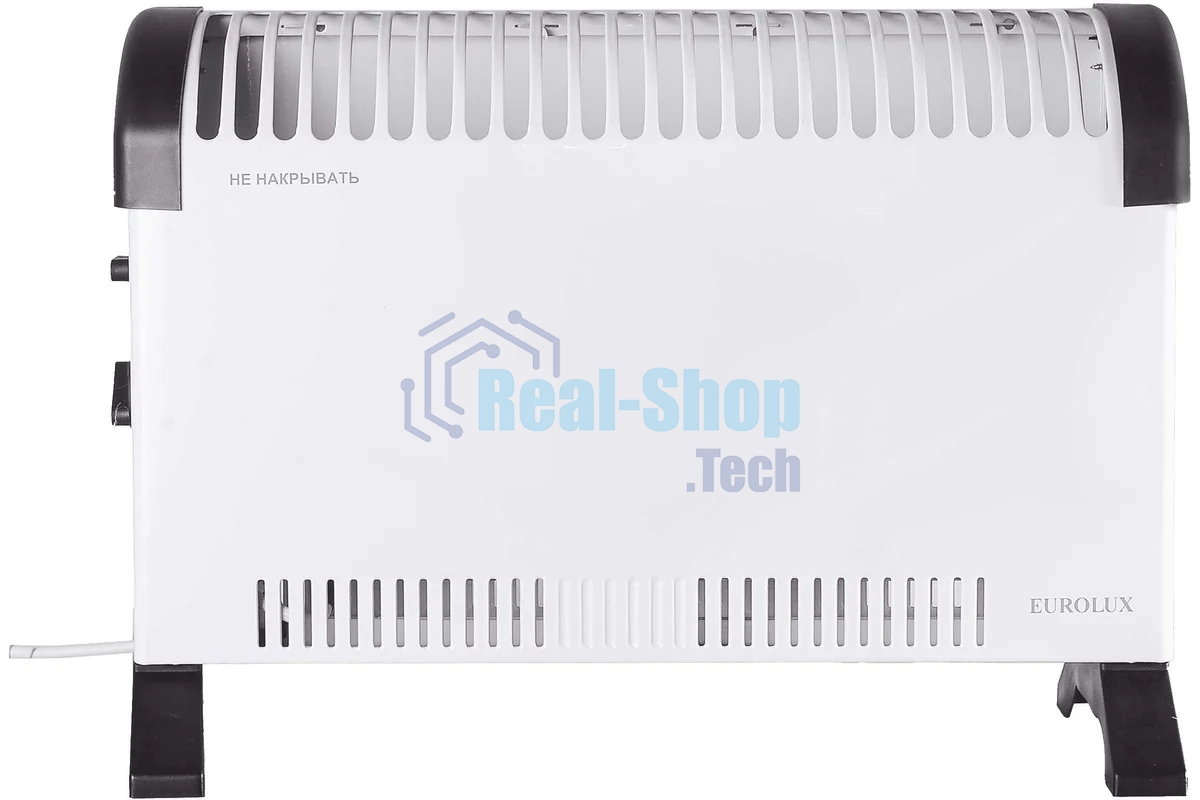 Конвектор Eurolux ОК-EU-1000C белый, 1000 Вт, 15 м2, термостат